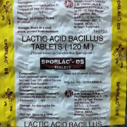 Sporlac DS 120M Tablet 25s