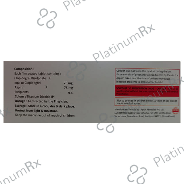 Clopidox-AS 75/75 Tablet