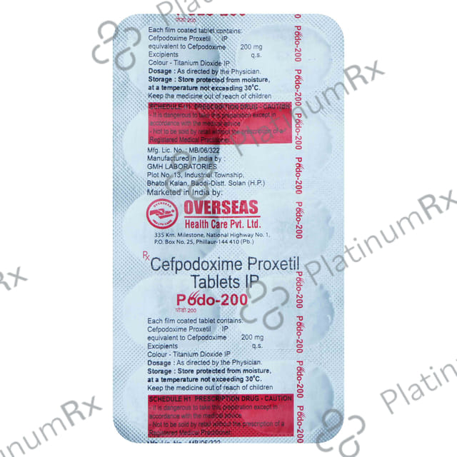 Podo 200mg Tablet 10s