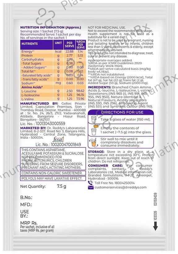 Celevida LIV BC Orange Flavour Sachet 7.5gm