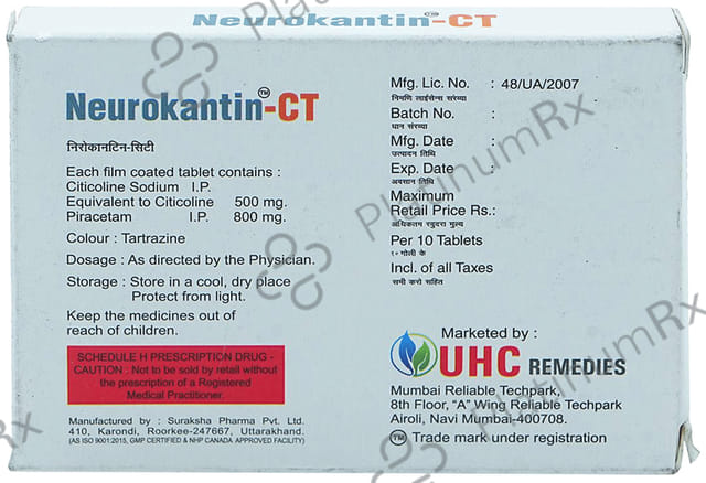 Neurokantin CT 500mg/800mg Tablet