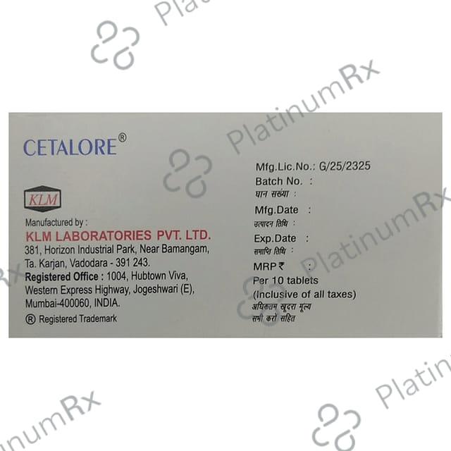 Cetalore 5mg Tablet 10s