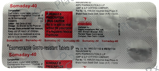 Somaday 40mg Tablet