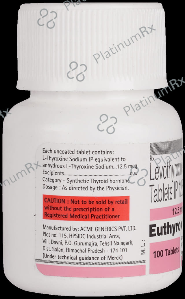 Euthyrox 12.5mcg Tablet 100s