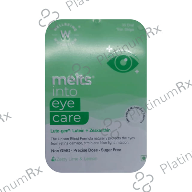Wellbeing Nutrition Melts Into Eye Care Oral Thin Strip Zesty Lime & Lemon Sugar Free