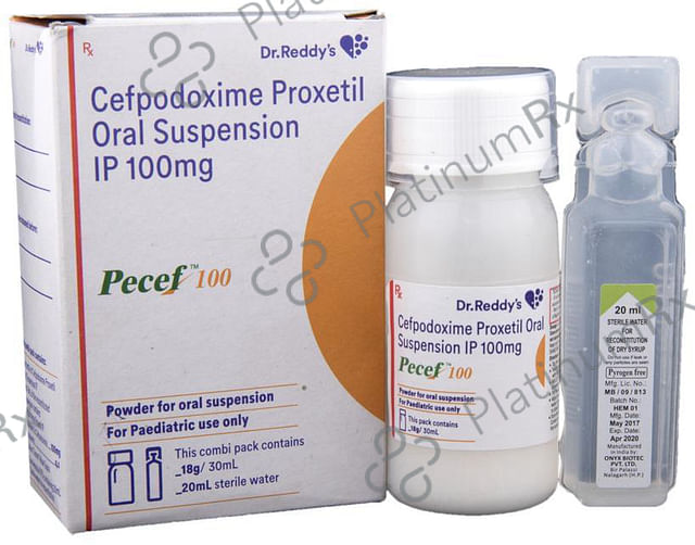 Pecef 100mg Powder For Oral Suspension 30ml