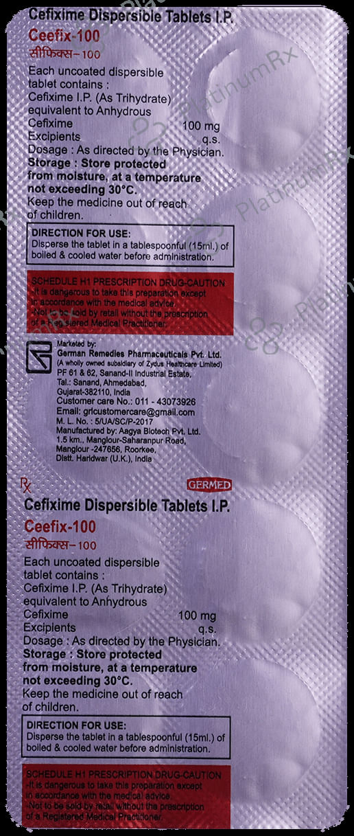 Ceefix 100mg Tablet 10s