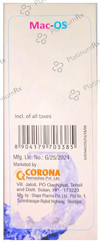 Mac OS 1000/20mg Suspension 100ml