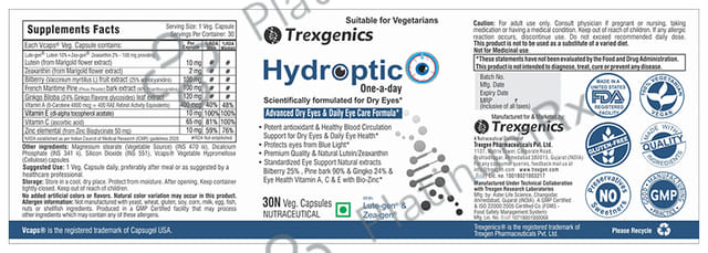Hydroptic Dry Eye Care Veg. Capsules
