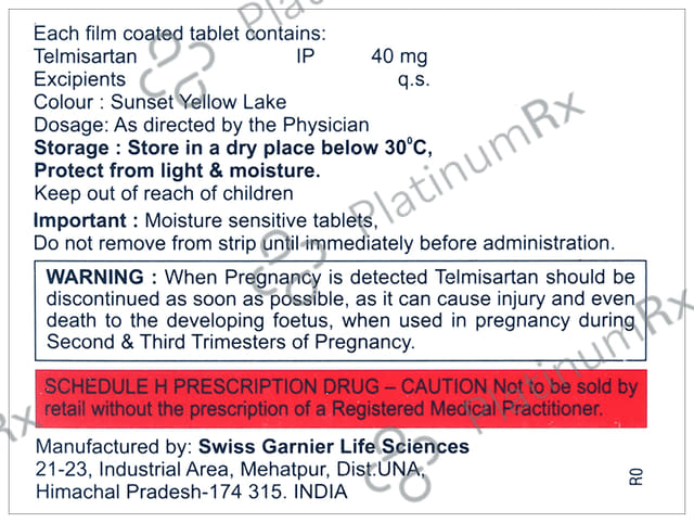 Dansartan 40mg Tablet 10s