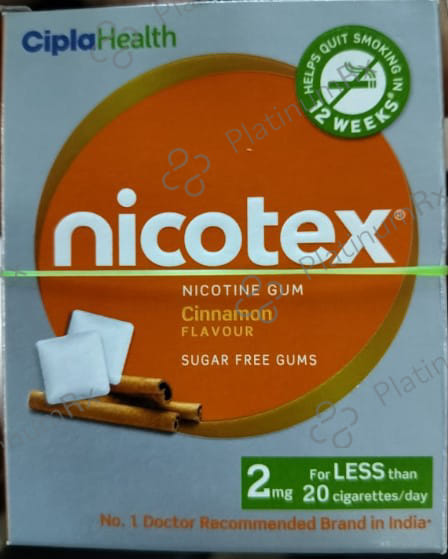 Nicotex 2mg Cinnamon Flavour Gums 12s