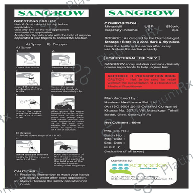 Sangrow Topical Solution