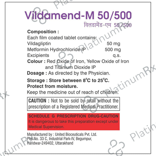 Vildamend-M 50/500 Tablet