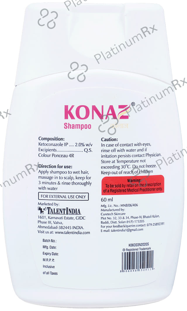 Konaz 2% Shampoo 60ml