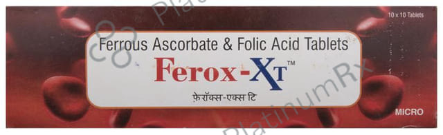Ferox XT 100mg/1500mcg Tablet 10s
