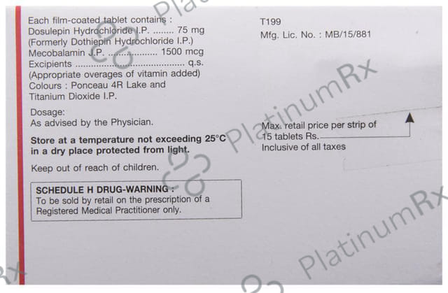 Prothiaden M 75mg/1500mcg Tablet 15s