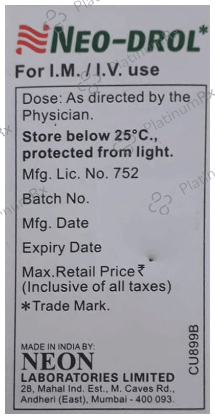 Neo Drol 40mg Injection 1s