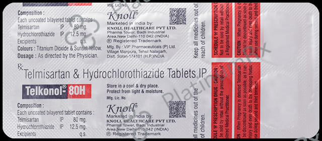 Telkonol 80H 80/12.5mg Tablet 10s
