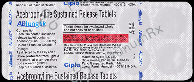 Ablung 200mg Tablet SR 10s