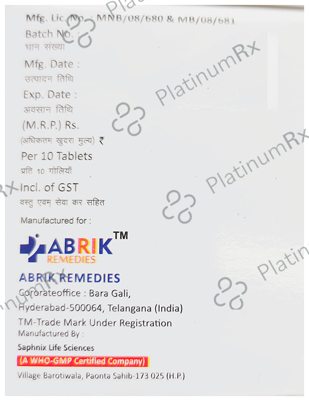 Ofbrik O 200/500mg Tablet 10s