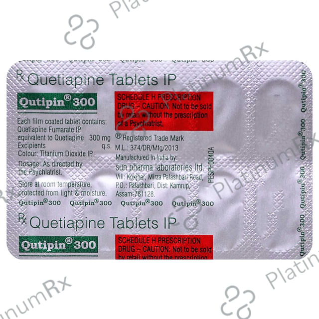 Qutipin 300mg Tablet 10s