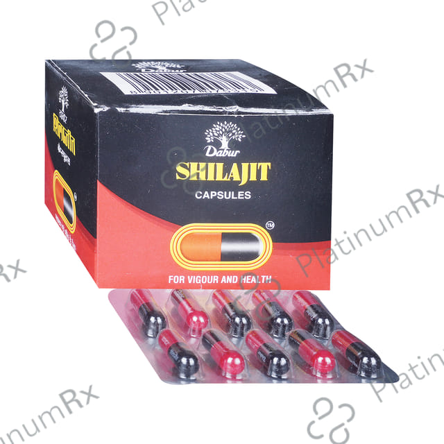 Dabur Shilajit Ayurvedics For Immunity, Vigour, Strength, Stamina & Power Capsule 10s