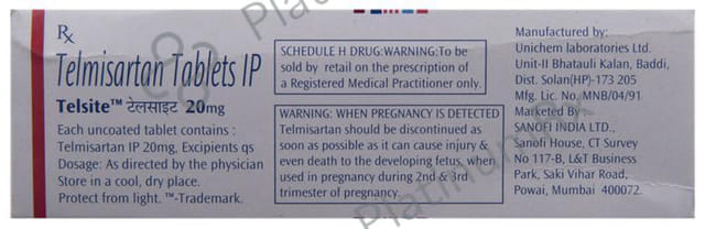 Telsite 20mg Tablet 15s