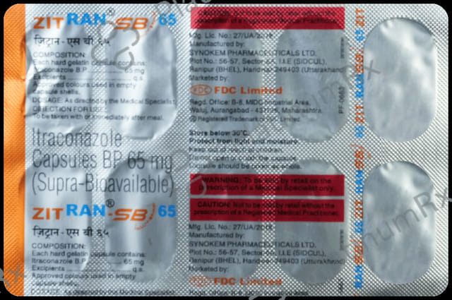 Zitran SB 65mg Capsule 10s