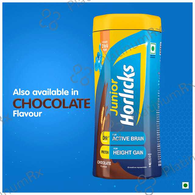 Horlicks Junior- For Kids' Active Brain & Height Gain - Flavour Vanilla 450 gm