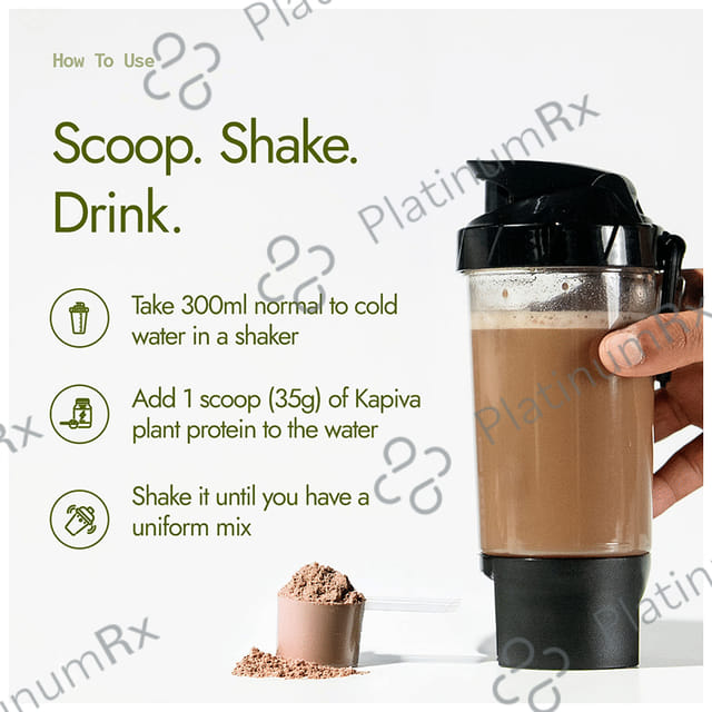 Kapiva Him Foods Plant Protein - Post-Workout Recovery Protein Shake Chocolate