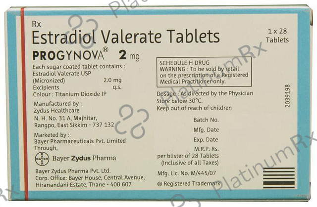 Progynova 2mg Tablet 28s