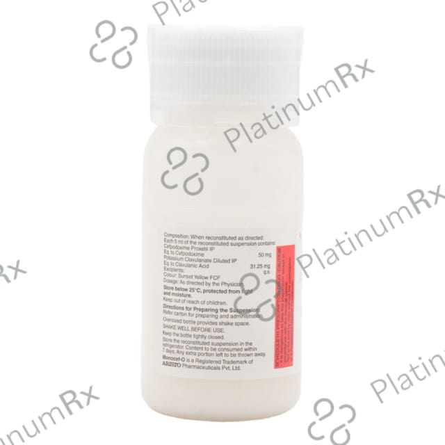 Monocef O CV 50/31.25 Pineapple Peppermint Flavour Suspension 30ml