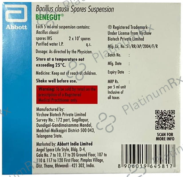 Benegut Oral Suspension 5ml
