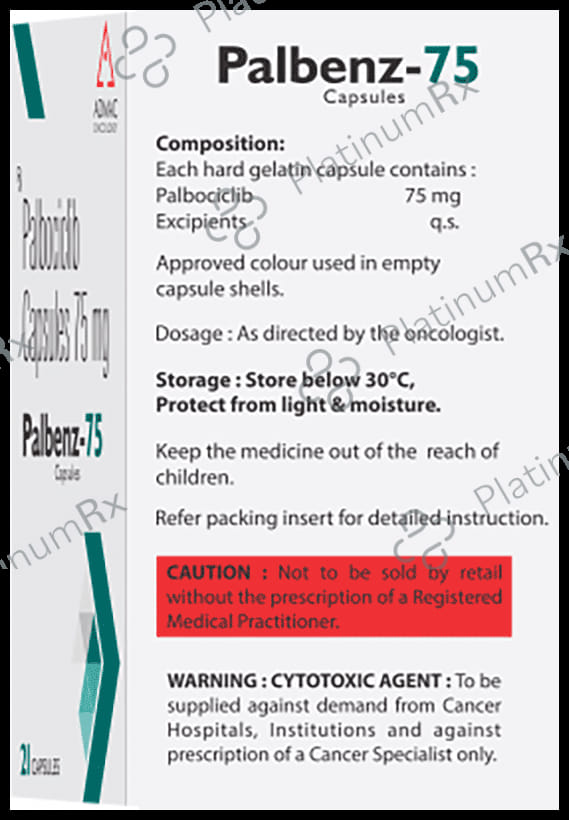 Palbenz 75mg Capsule 21s