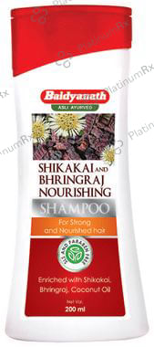 Baidyanath (Nagpur) Shikakai and Bhringraj Supports Strong And Nourished Hair Shampoo 200 Shampoo