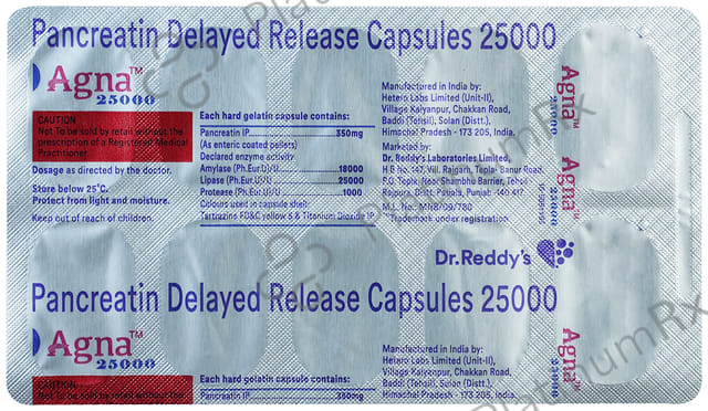Agna 25000 350mg Capsule DR 10s