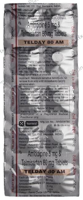 Telday 5/80mg AM Tablet 10s