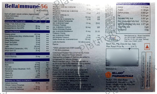 BellaImmune 5G Softgel Capsule 10s