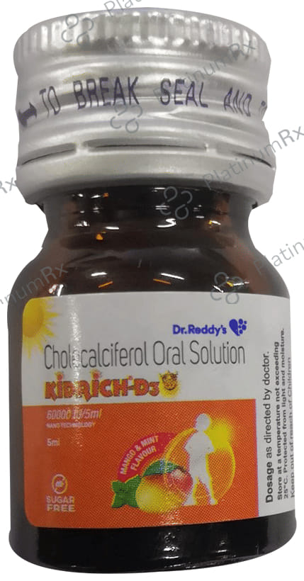 Kidrich-D3 Oral Solution Mango & Mint Sugar Free