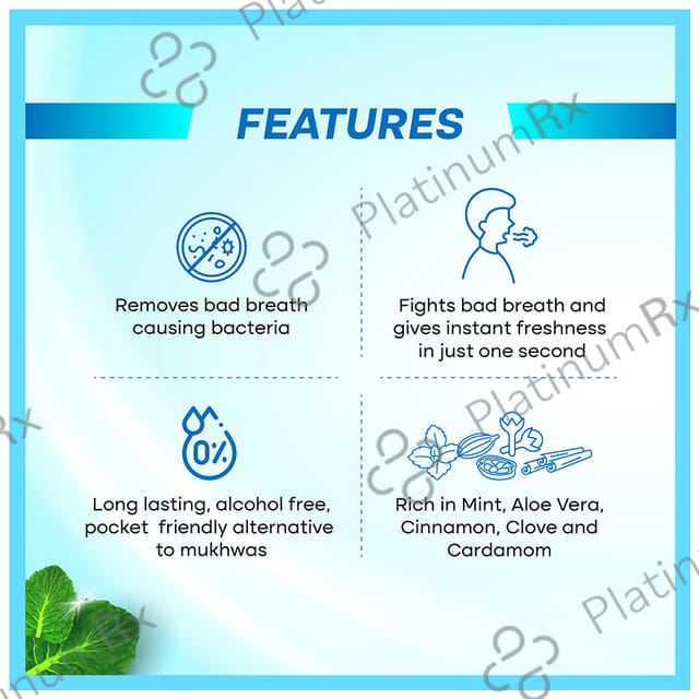 Smyle Sviz Minto Fresh Mouth Freshener Spray Saunf