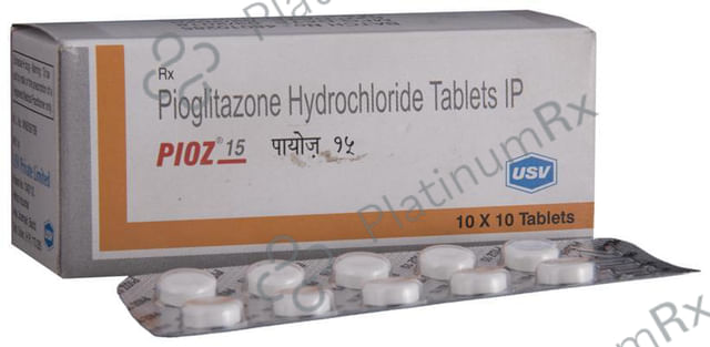 Pioz 15mg Tablet 10s