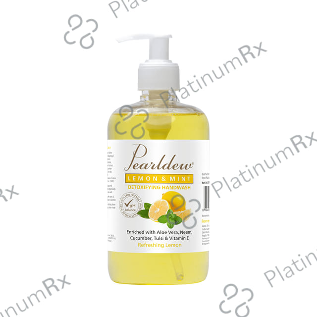 Pearldew Lemon & Mint Detoxifying Handwash (500ml Each) 1 Bottle