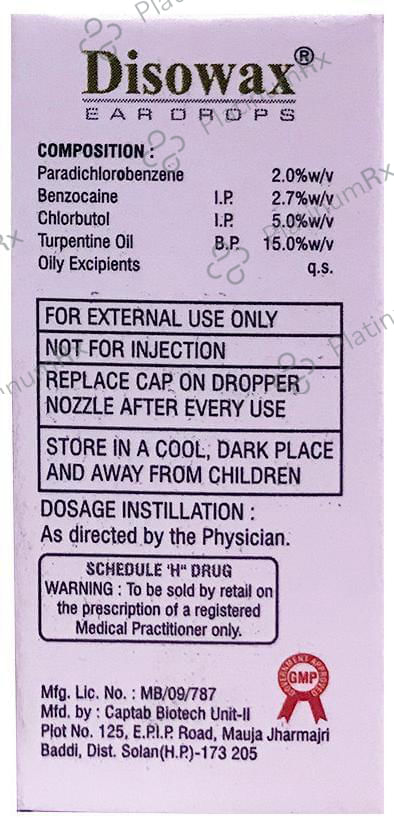 Disowax Ear Drop