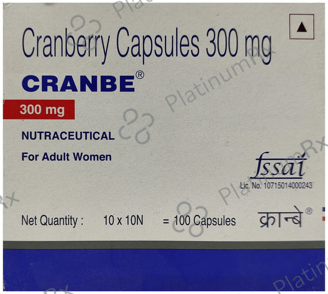 Cranbe 300mg Soft Gelatin Capsule 10s