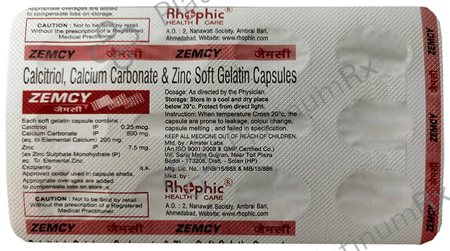 Zemcy Soft Gelatin Capsule 10s