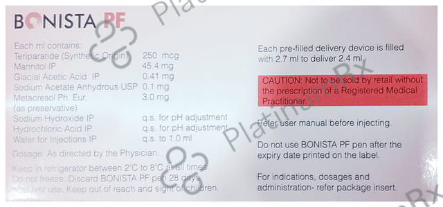 Bonista Pf 250mcg Injection 2.4ml