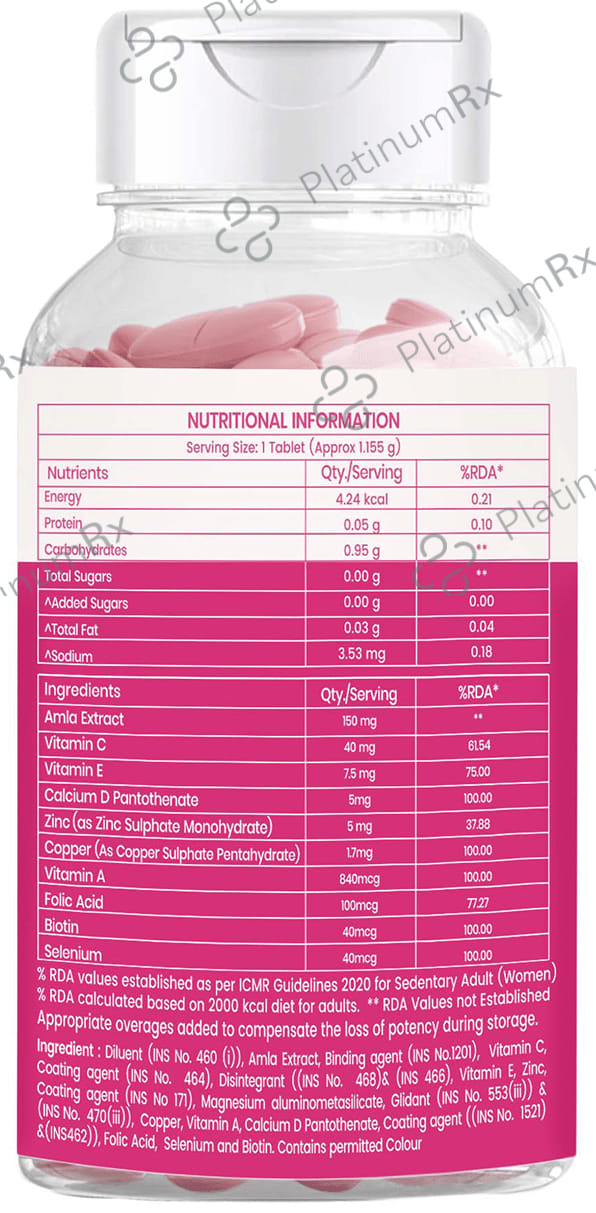 Dr. Morepen Biotin+ Advanced - Tablet for Healthy Hair, Skin & Nails Tablet
