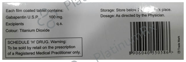Gabalent 100 Tablet