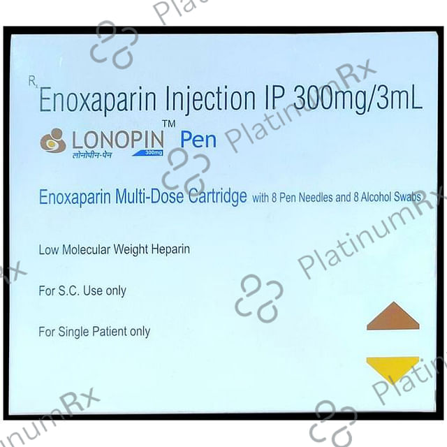 Lonopin MD 300mg Injection 3ml