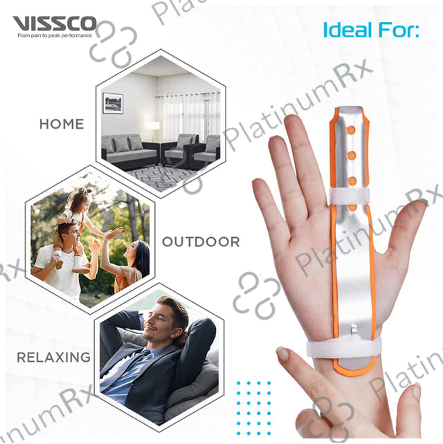 Vissco Core 0631 Finger Splint-Long Universal Orange